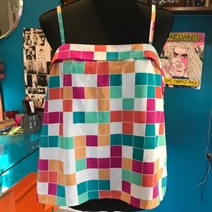 Vintage Sasson color block tank!